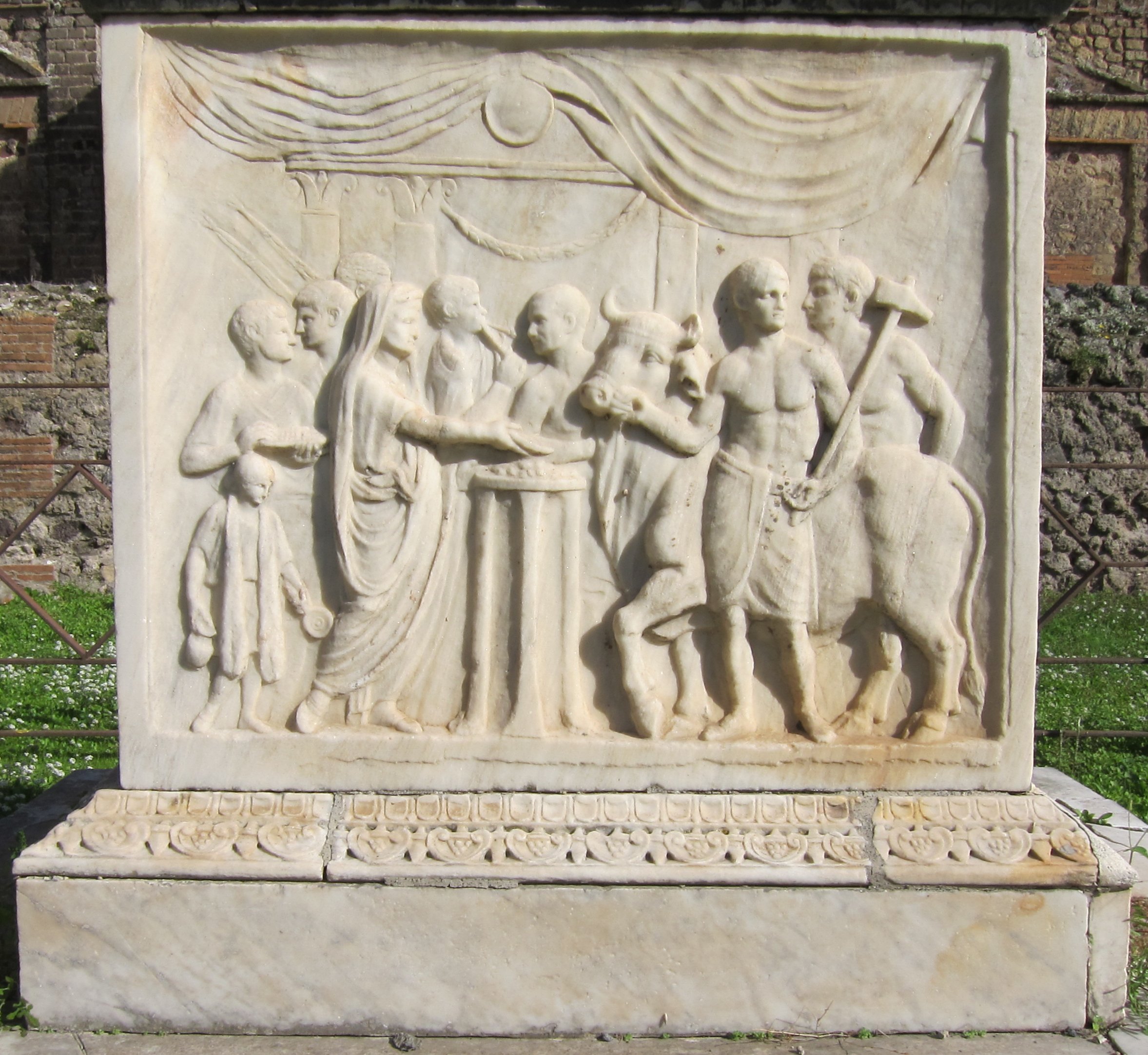 Frieze on an Altar in Pompeii